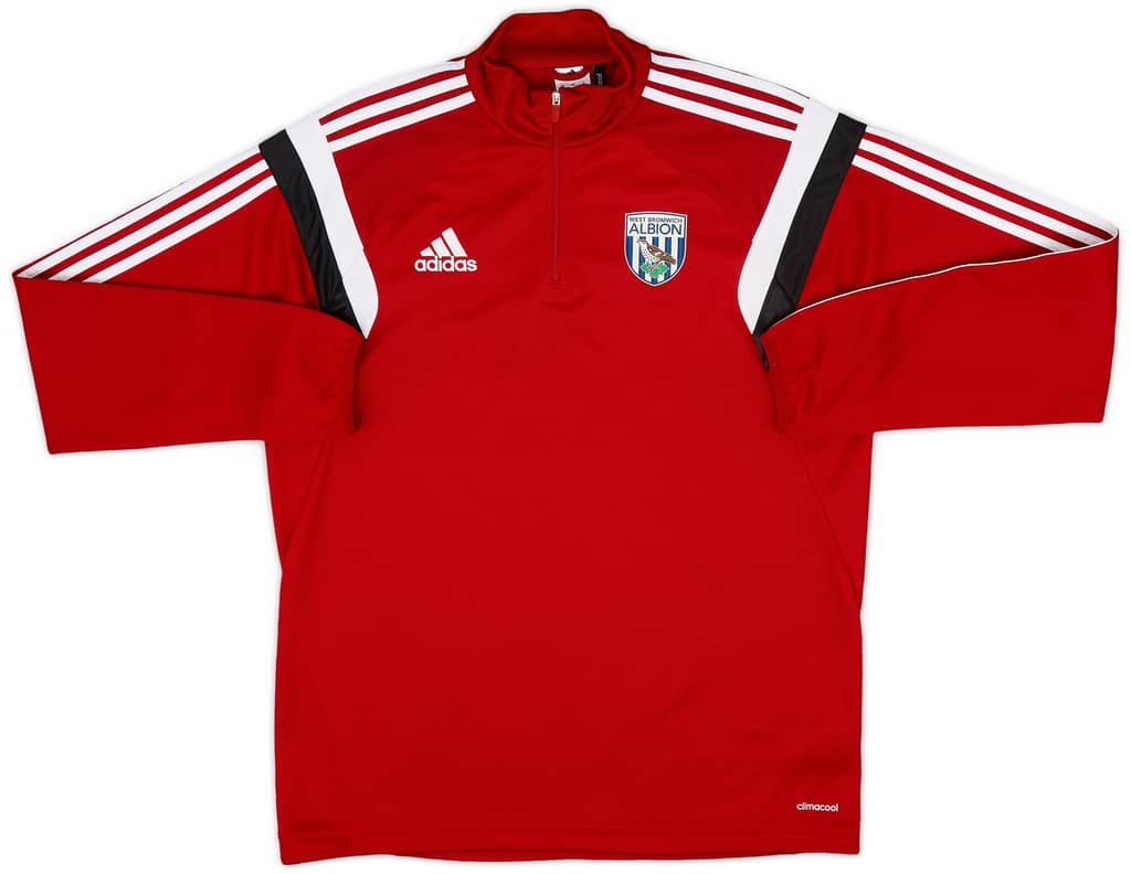 2014-15 West Brom adidas 1/4 Zip Training Top - 9/10 - (L)
