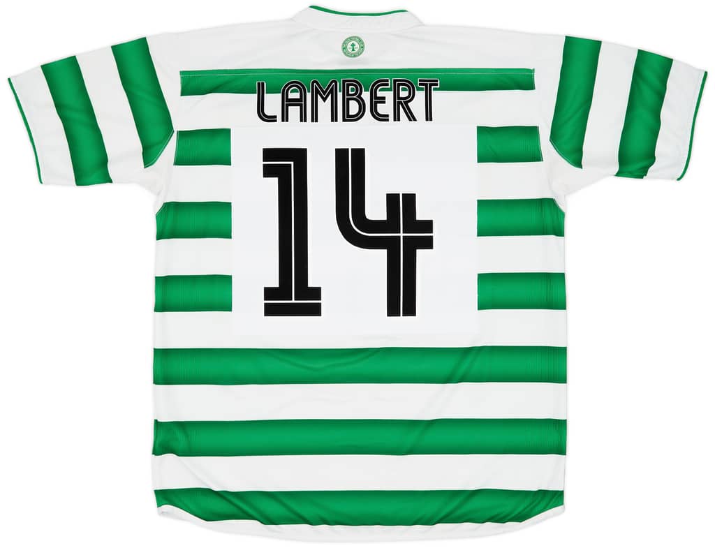 2003-04 Celtic Home Shirt Lambert #14 - 8/10 - (XL)