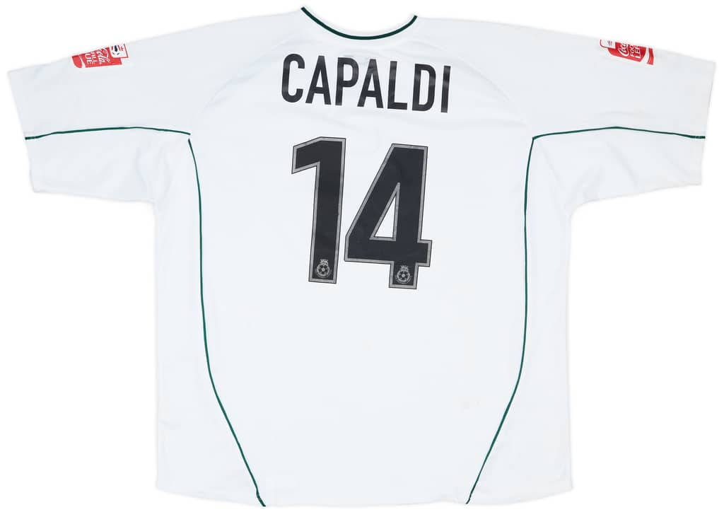2004-05 Plymouth Match Worn Away Shirt Capaldi #14