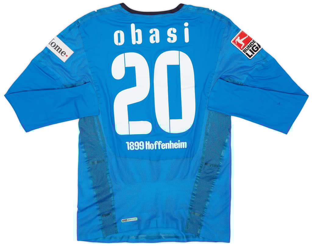 2008-09 TSG Hoffenheim Player Issue Home L/S Shirt Obasi #20 - 7/10 - (S)