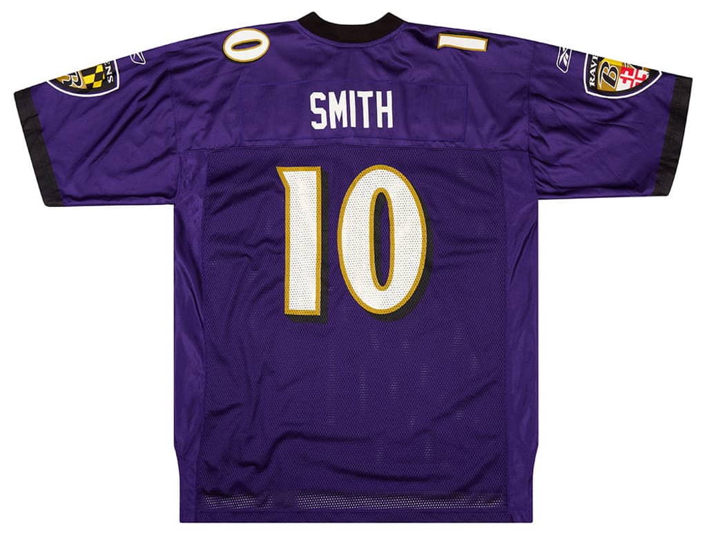 2007 Baltimore Ravens Smith #10 Reebok On Field Jersey (Home) XL