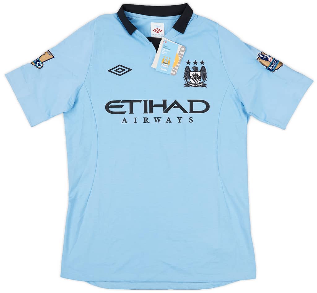 2012-13 Manchester City Home Shirt Kompany #4 (M)