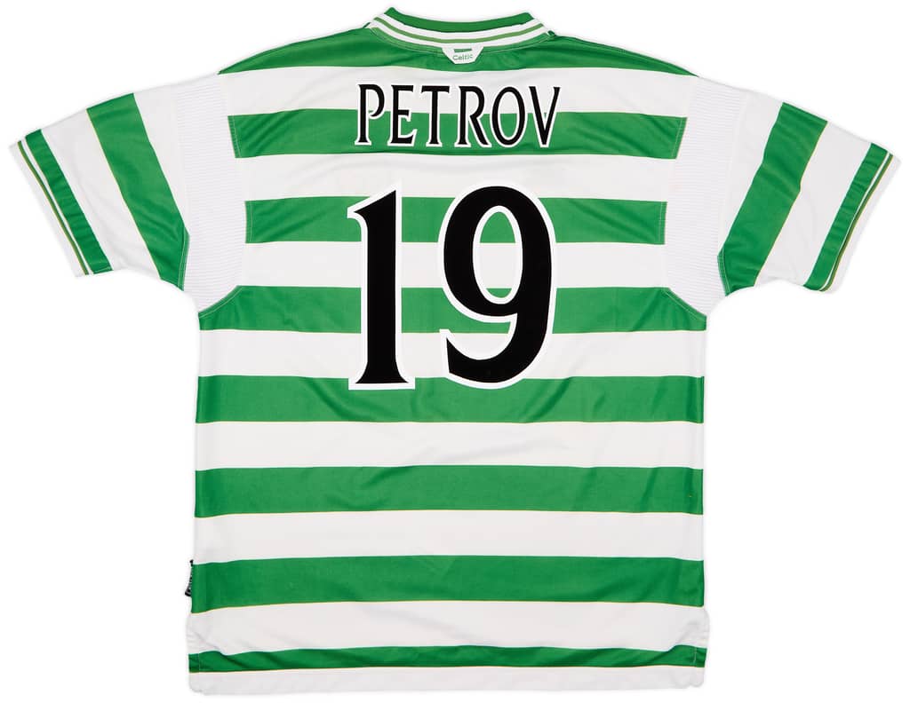 1999-01 Celtic Home Shirt Petrov #19 - 7/10 - (XXL)