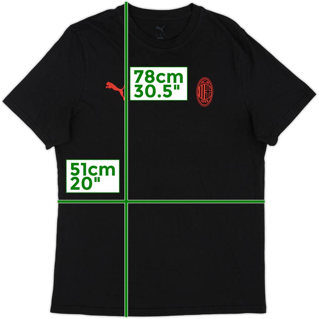 2019-20 AC Milan Puma Cotton Tee - 10/10 - (L)