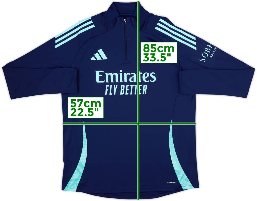 2023-24 Arsenal adidas 1/4 Zip Training Top - 8/10 - (XL)