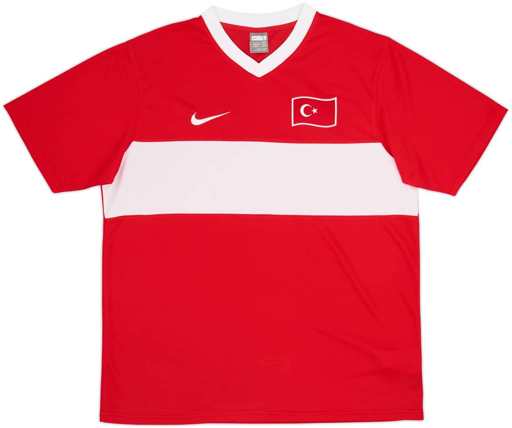 2008-10 Turkey Basic Home Shirt - 8/10 - (L)