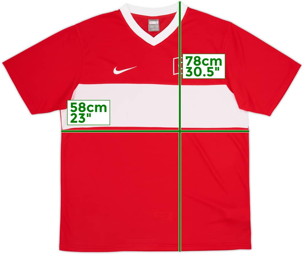 2008-10 Turkey Basic Home Shirt - 8/10 - (L)
