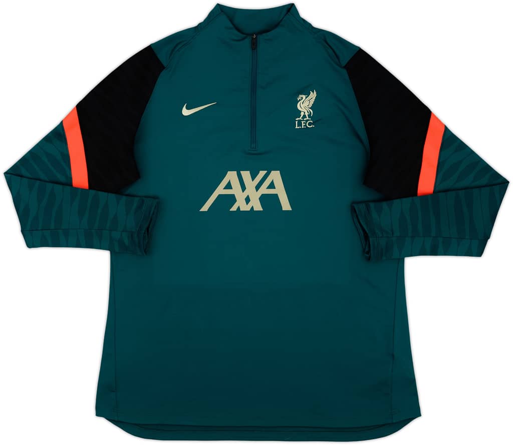 2022-23 Liverpool Nike 1/4 Zip Drill Top - 8/10 - (XL)