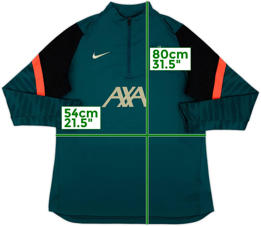 2022-23 Liverpool Nike 1/4 Zip Drill Top - 8/10 - (XL)