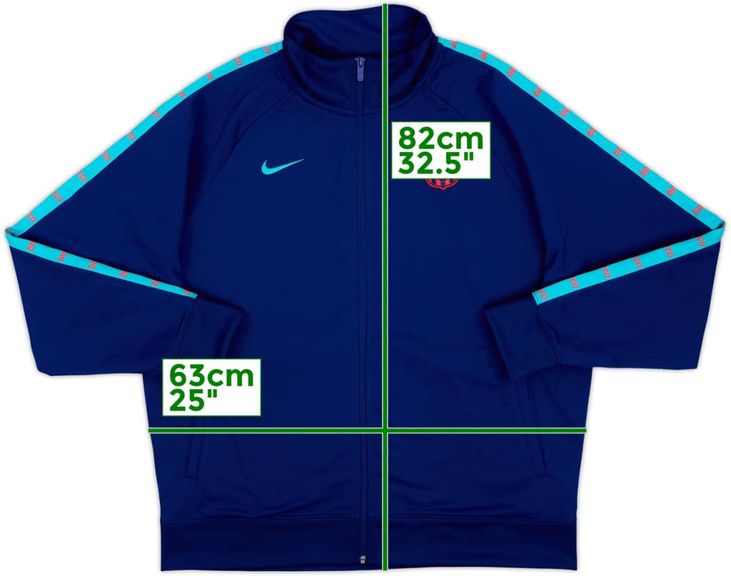 2021-22 Barcelona Nike Track Jacket - 8/10 - (XL)