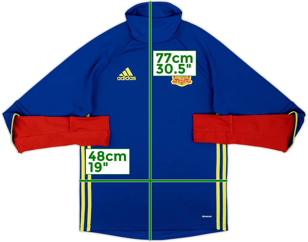 2016-18 Spain adidas Drill Top - 8/10 - (S)