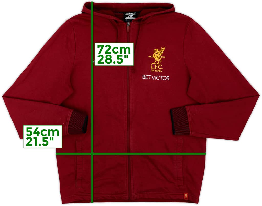 2017-18 Liverpool New Balance Hooded Track Jacket - 7/10 - (L)