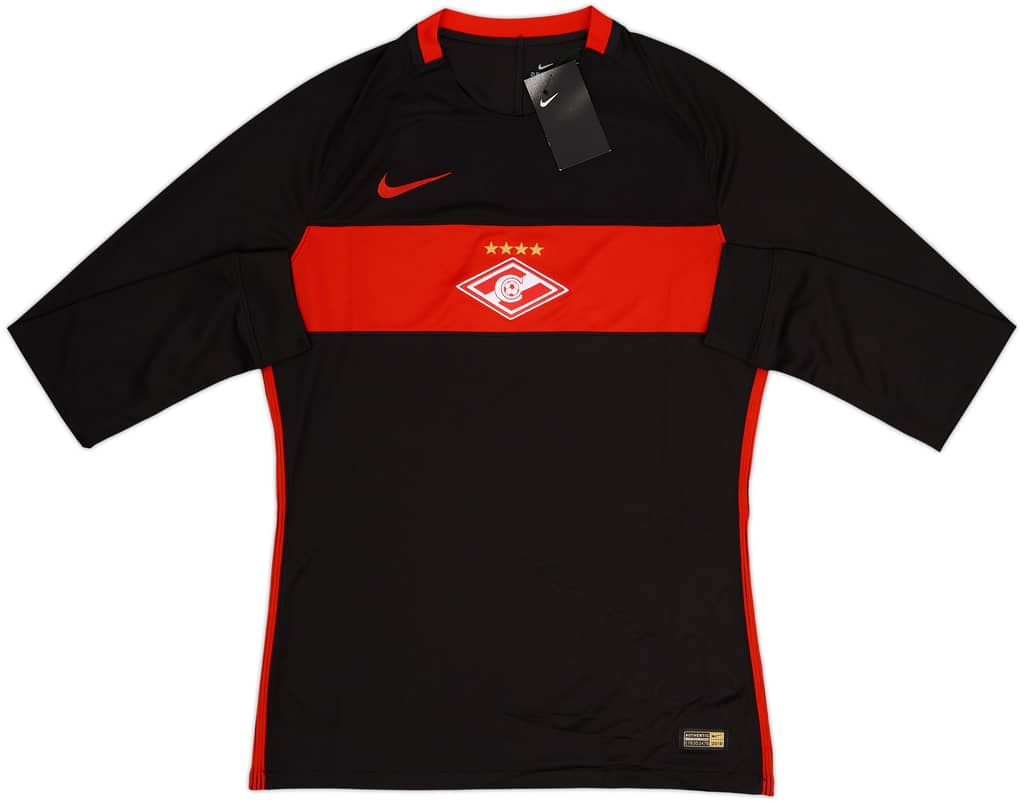 2016-17 Spartak Moscow Player Issue Away L/S Shirt (M)