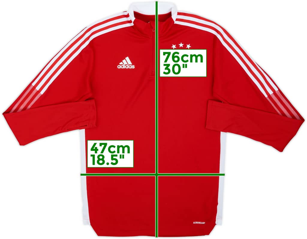 2021-22 Ajax adidas 1/4 Zip Drill Top - 10/10 - (S)