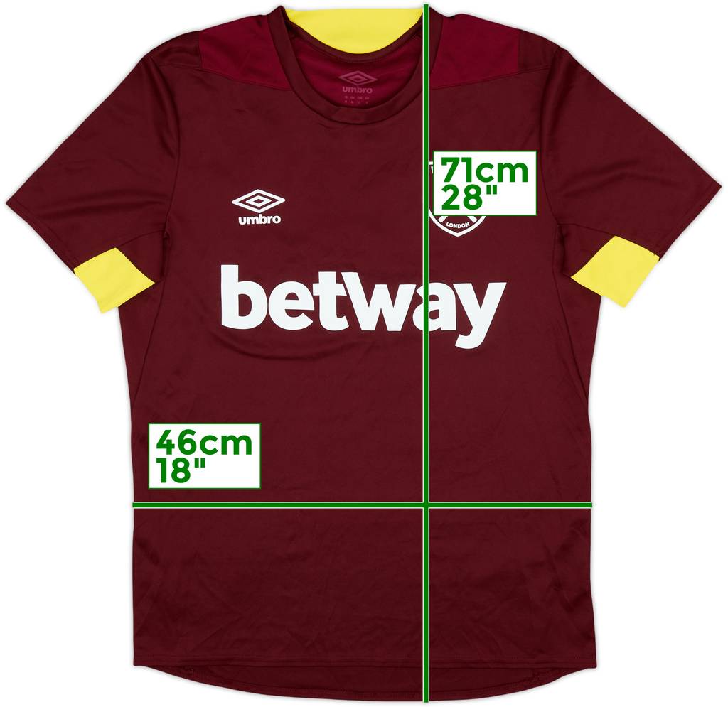 2020-21 West Ham Umbro Training Shirt - 10/10 - (M)