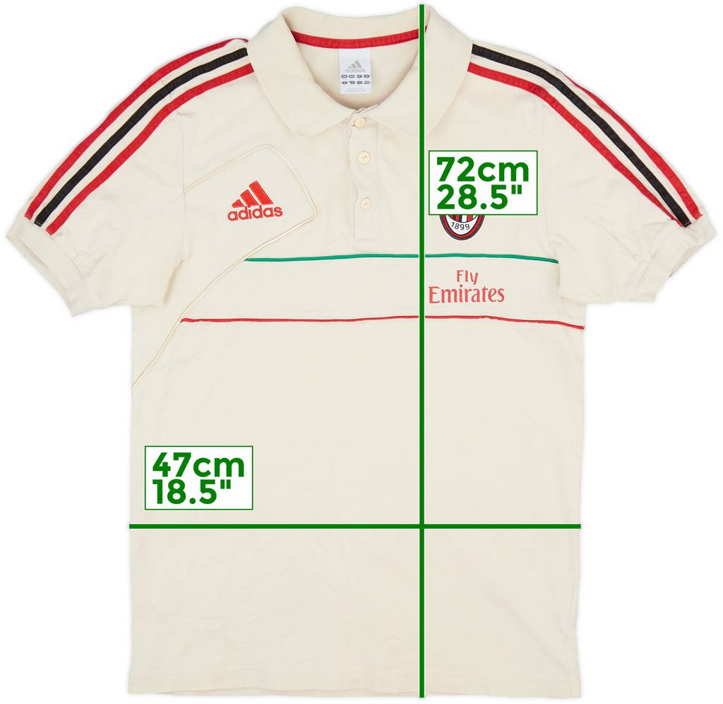 2012-13 AC Milan adidas Polo Shirt - 4/10 - (M)