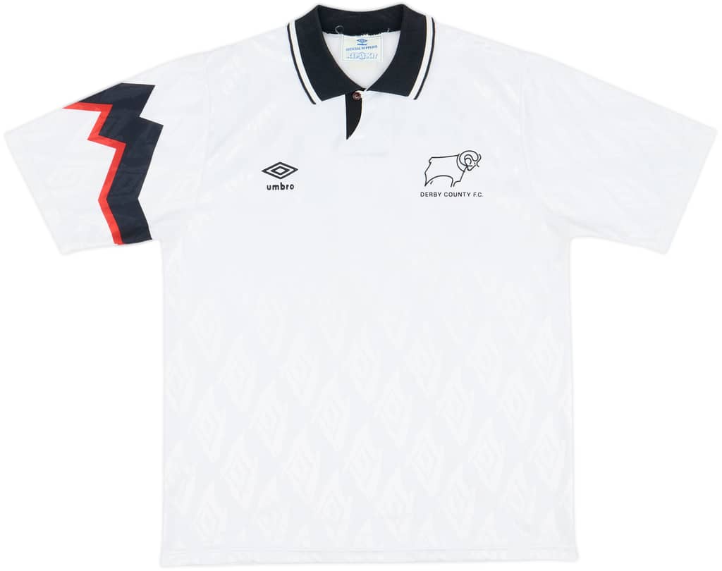 1991-93 Derby County Home Shirt - 9/10 - (L)