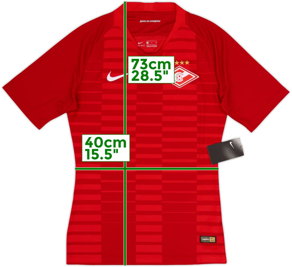 2018-19 Spartak Moscow Authentic Home Shirt (S)