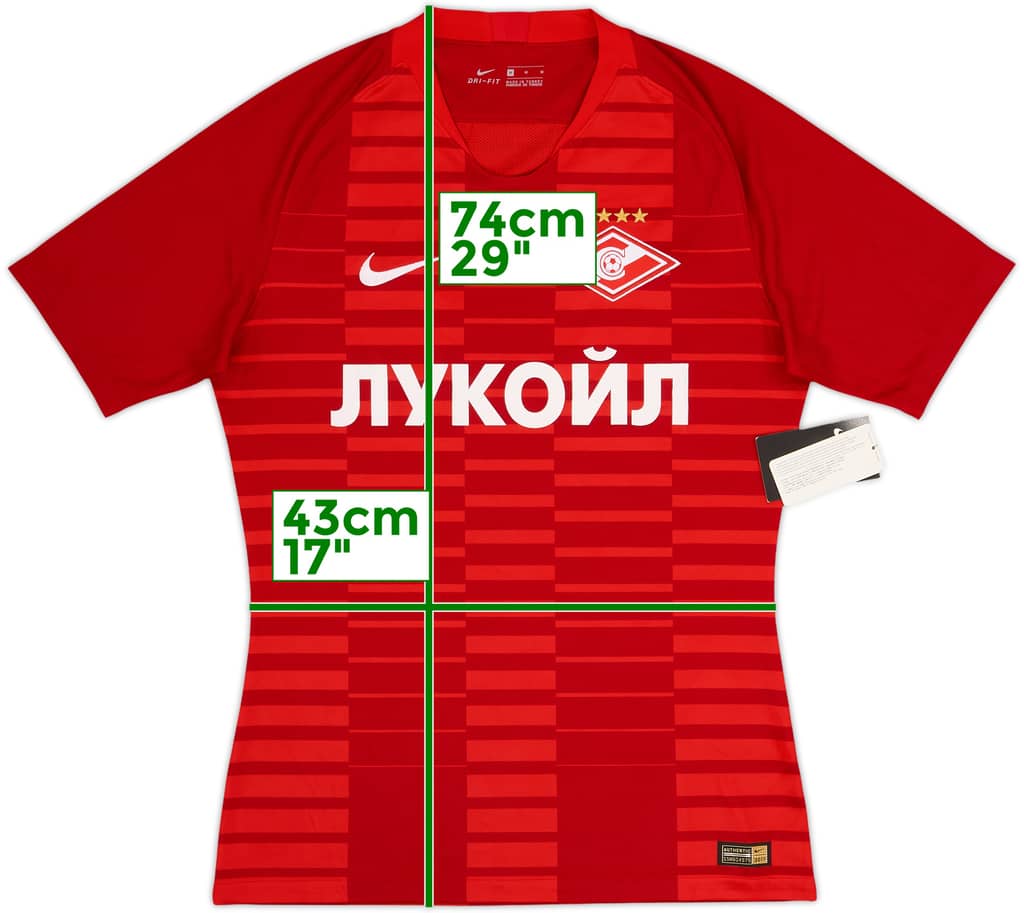 2018-19 Spartak Moscow Authentic Home Shirt (M)