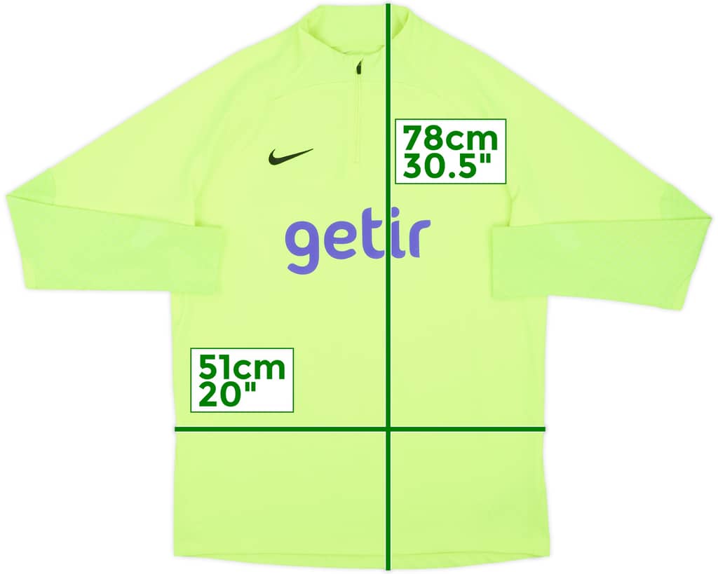 2022-23 Tottenham Nike 1/4 Zip Drill Top - 10/10 - (L)
