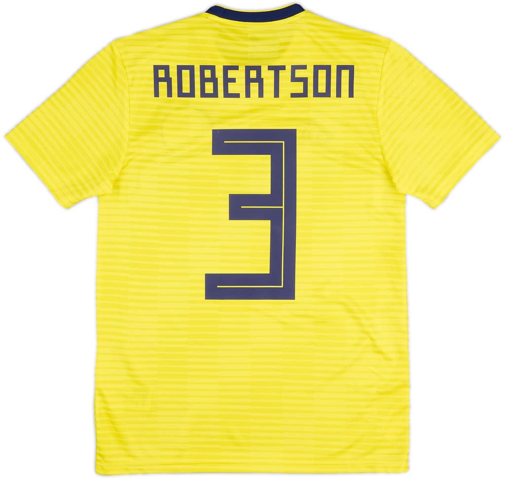 2017-18 Scotland Away Shirt Robertson #3 - 8/10 - (S)
