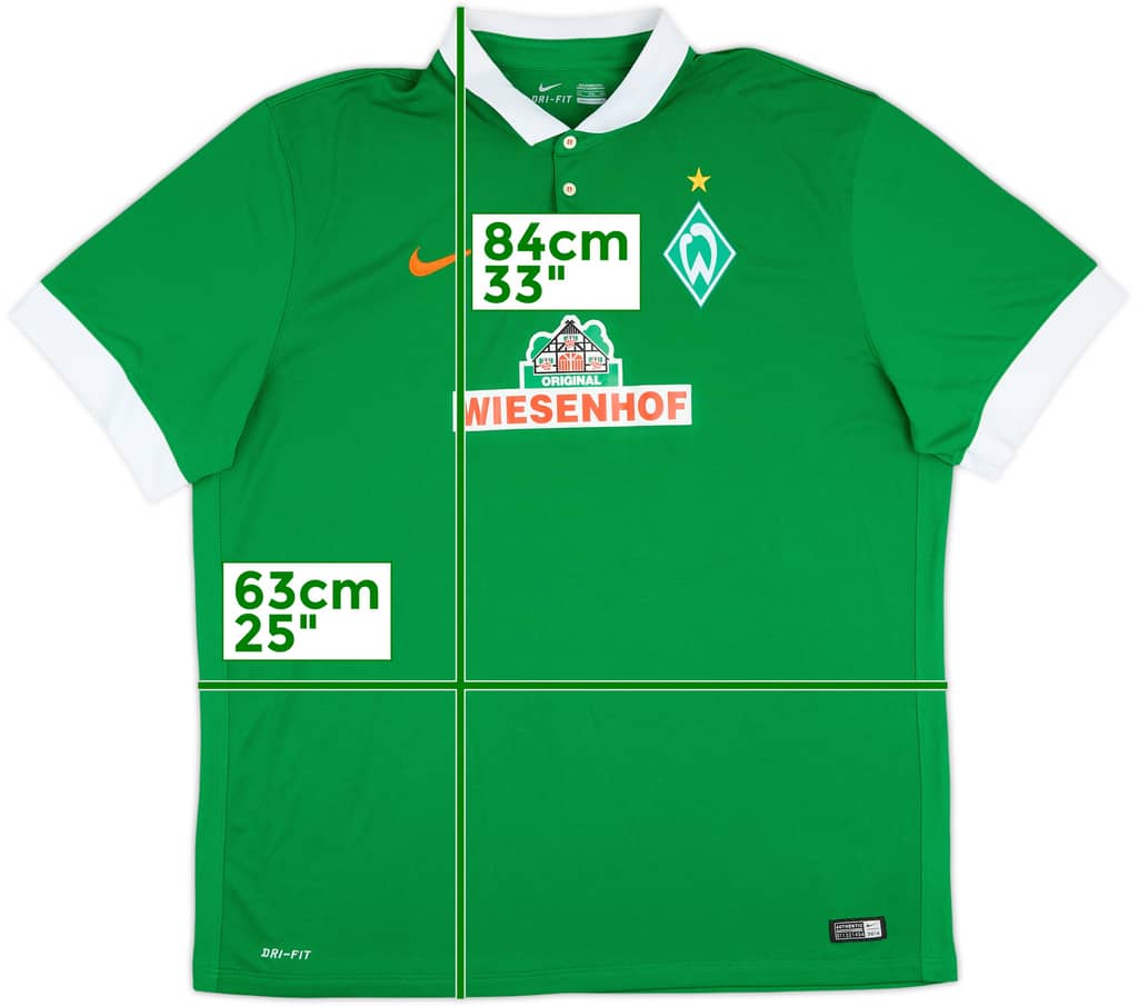 2014-15 Werder Bremen Home Shirt - 8/10 - (XXL)