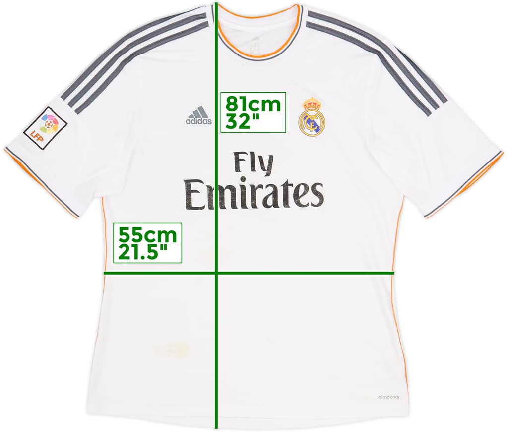 2013-14 Real Madrid Home Shirt - 4/10 - (XL)