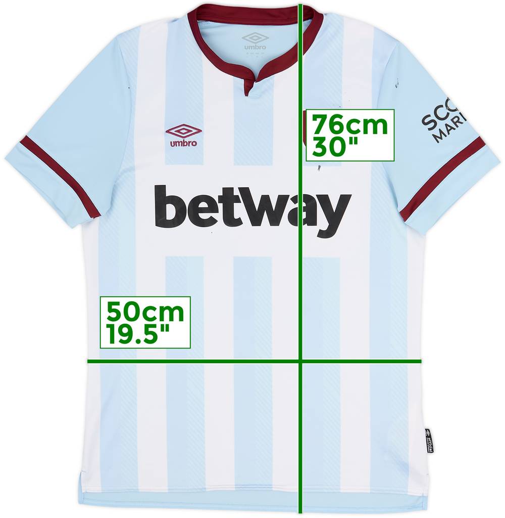 2021-22 West Ham Away Shirt - 4/10 - (L)