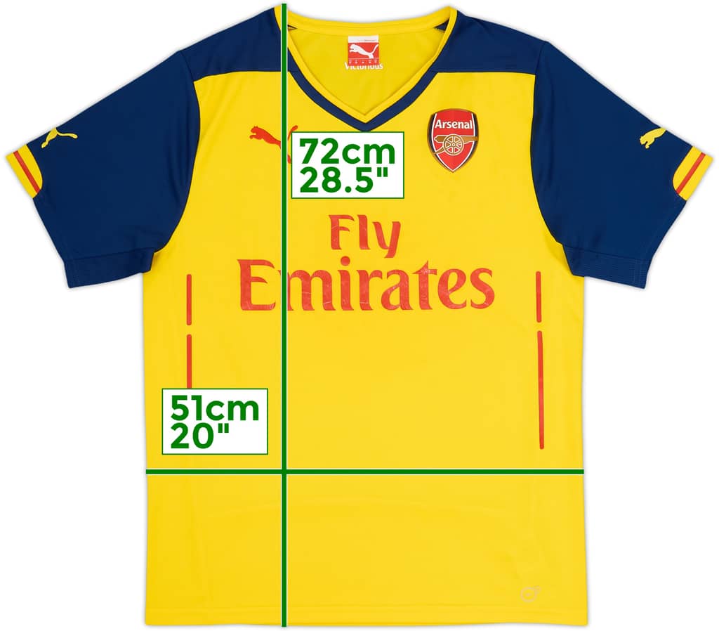 2014-15 Arsenal Away Shirt - 5/10 - (M)