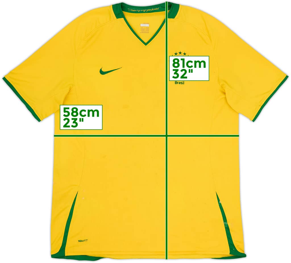 2008-10 Brazil Home Shirt - 4/10 - (XL)