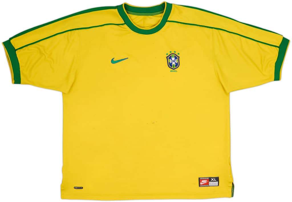 1998-00 Brazil Home Shirt - 5/10 - (XL)