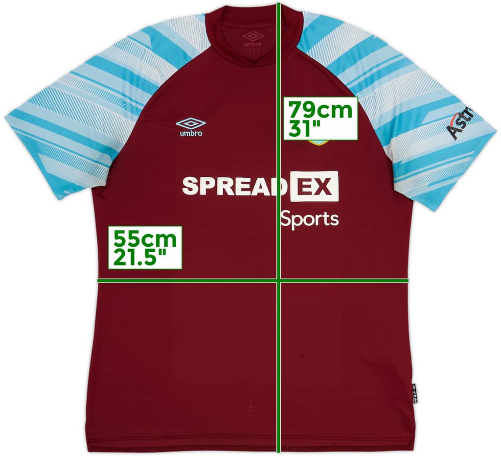 2021-22 Burnley Home Shirt - 4/10 - (XL)