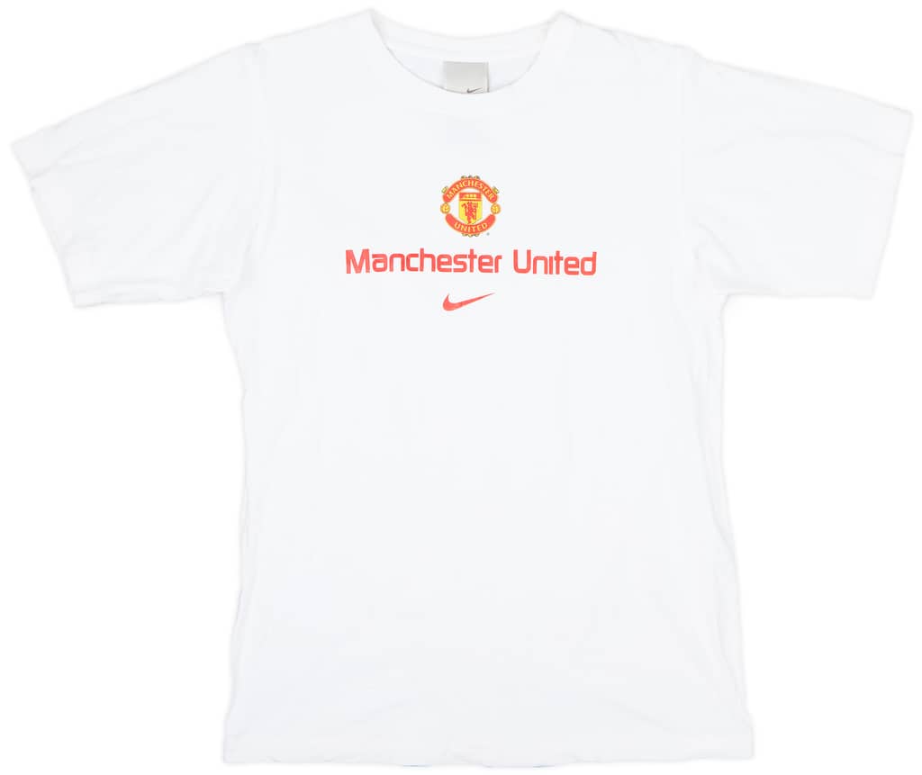 2005-06 Manchester United Nike Cotton Tee - 9/10 - (S)