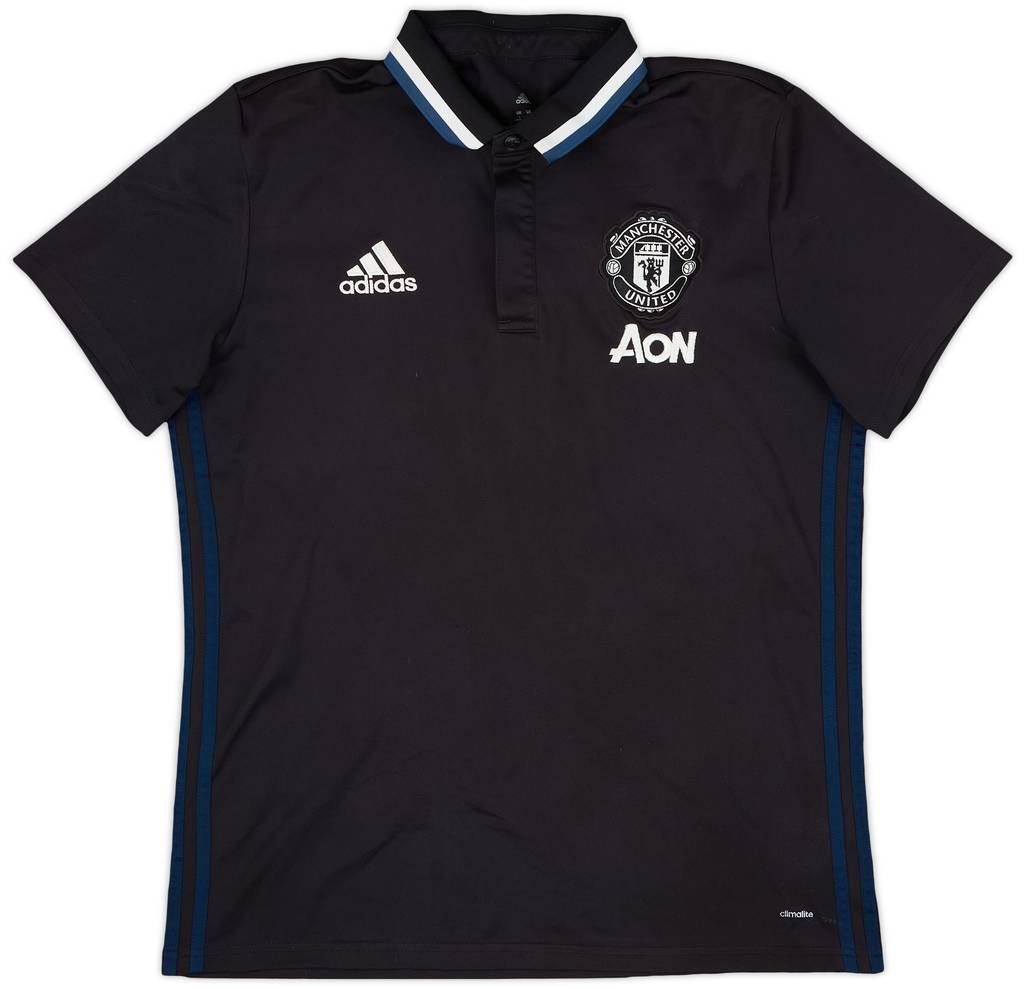2016-17 Manchester United adidas Polo Shirt - 9/10 - (L)