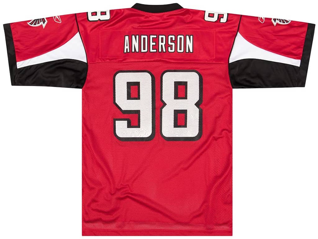 2007 Atlanta Falcons Anderson #98 Reebok On Field Jersey (Home) M
