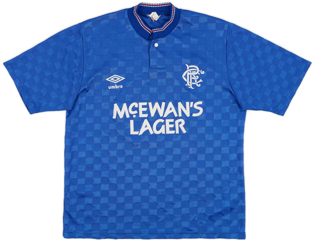 1987-90 Rangers Home Shirt - 8/10 - (S)