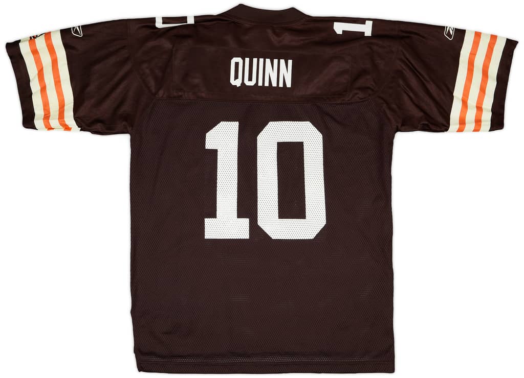 2007 Cleveland Browns Quinn #10 Reebok On Field Home Jersey - 6/10 - (L)