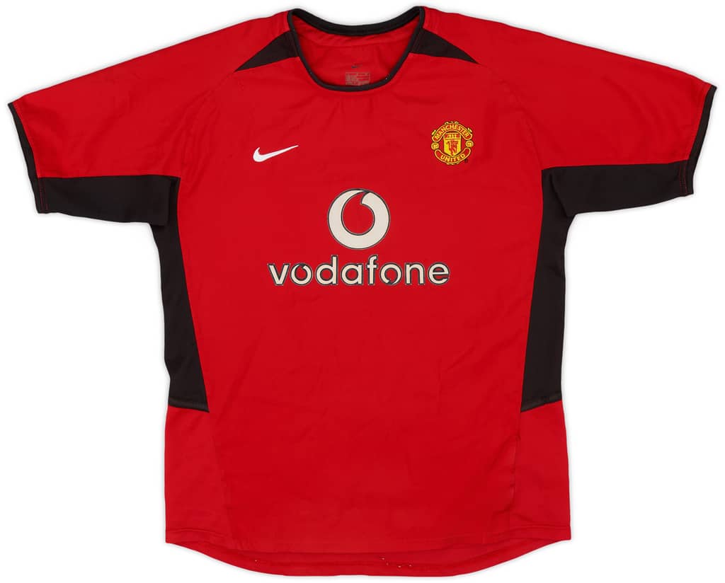 2002-04 Manchester United Home Shirt - 8/10 - (L.Boys)