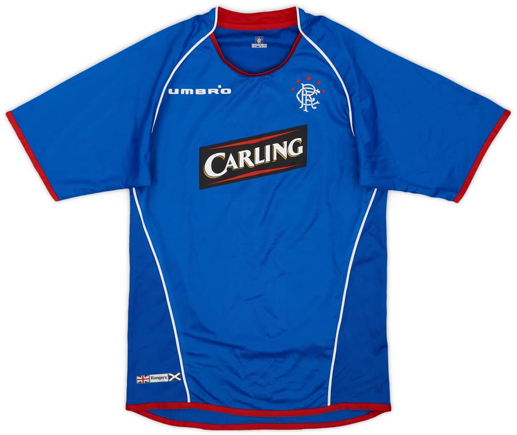 2005-06 Rangers Home Shirt - 8/10 - (M.Boys)