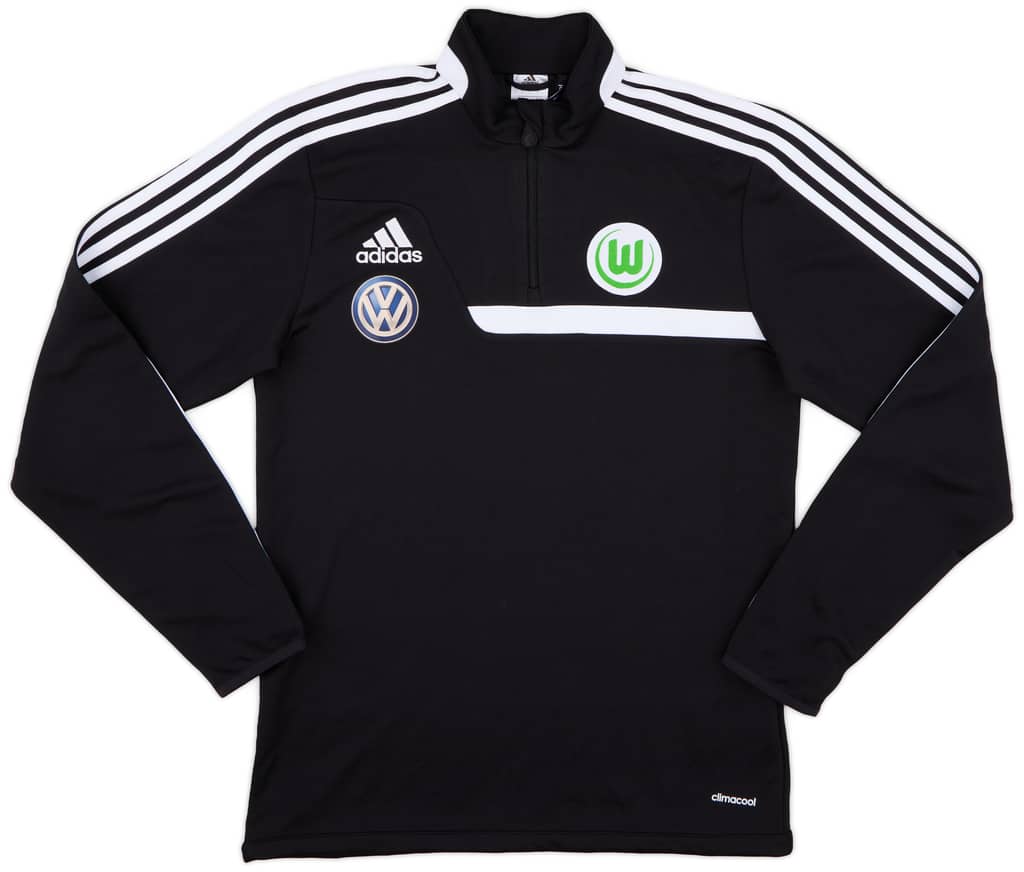 2013-14 Wolfsburg adidas 1/4 Zip Training Top - 9/10 - (S)