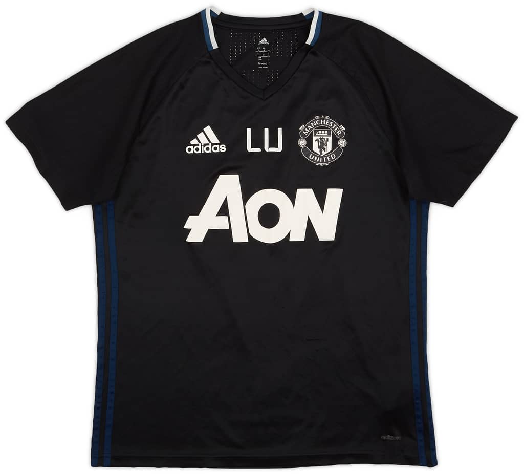 2016-17 Manchester United Staff Issue adidas Training Shirt LU' - 7/10 - (M)