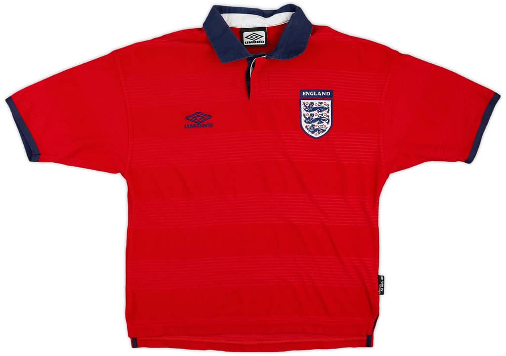 1999-01 England Away Shirt - 8/10 - (Y)