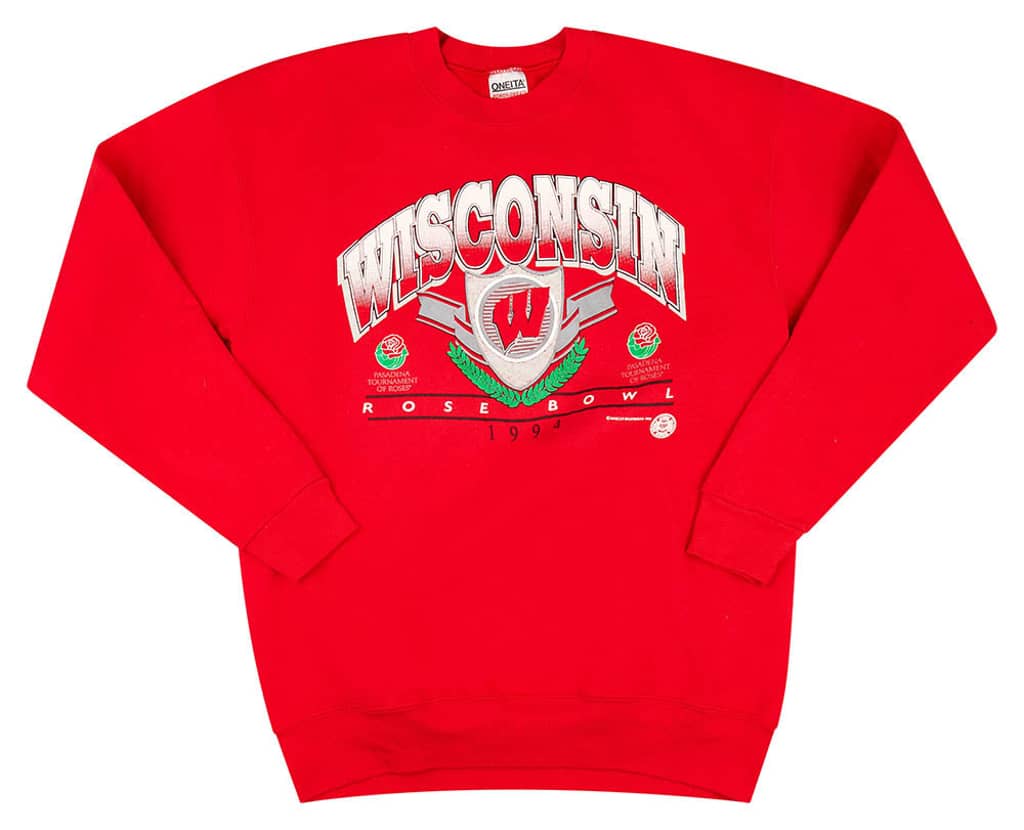 1994 Wisconsin Badgers Rose Bowl Sweat Top XL