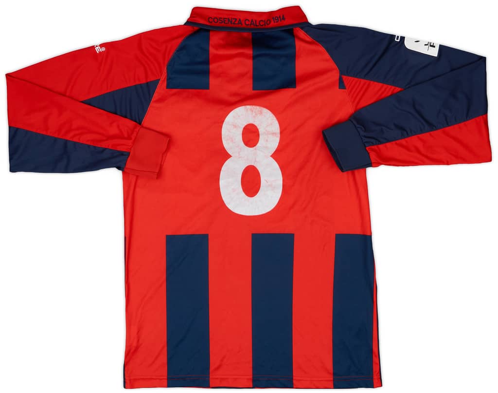 2008-09 Cosenza Match Issue Home L/S Shirt #8