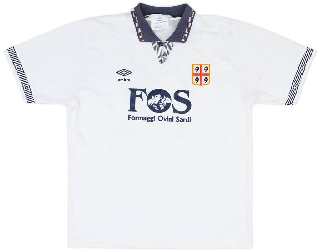 1990-92 Cagliari Away Shirt #11 - 7/10 - (XL)