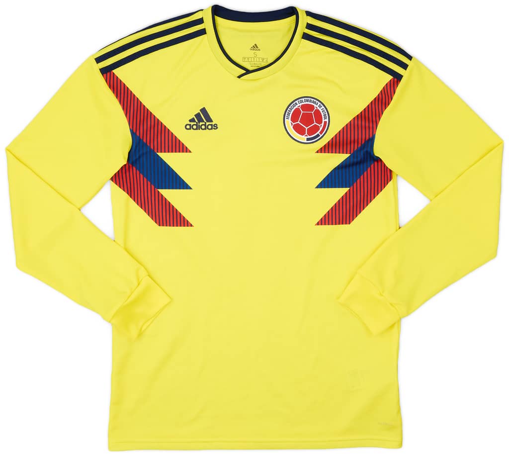 2018-19 Colombia Home L/S Shirt - 9/10 - (S)