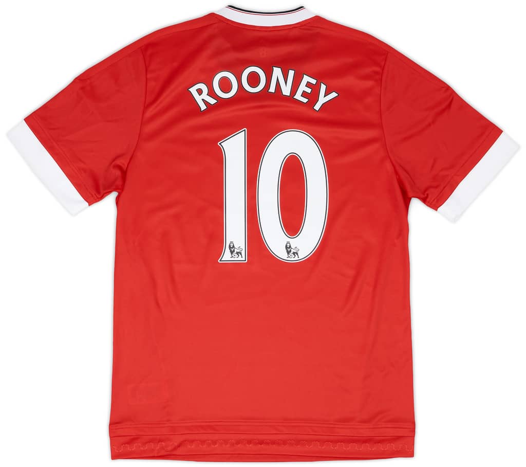 2015-16 Manchester United Player Issue Home Shirt Rooney #10 (L)