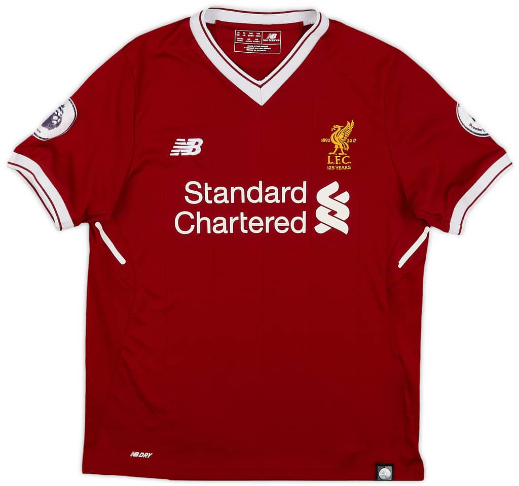 2017-18 Liverpool 125 Years Home Shirt - 8/10 - (L.Boys)