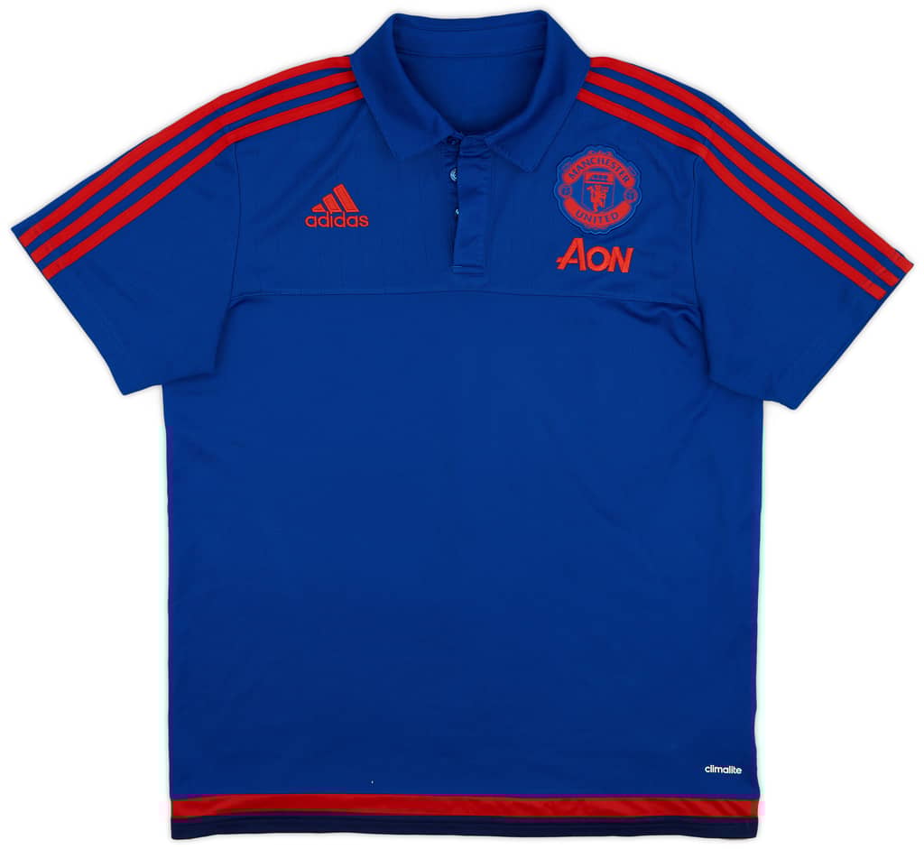 2015-16 Manchester United adidas Polo Shirt - 9/10 - (L)
