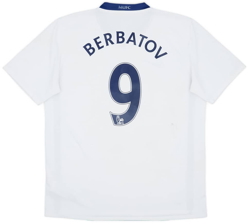 2008-10 Manchester United Away Shirt Berbatov #9 - 6/10 - (L)